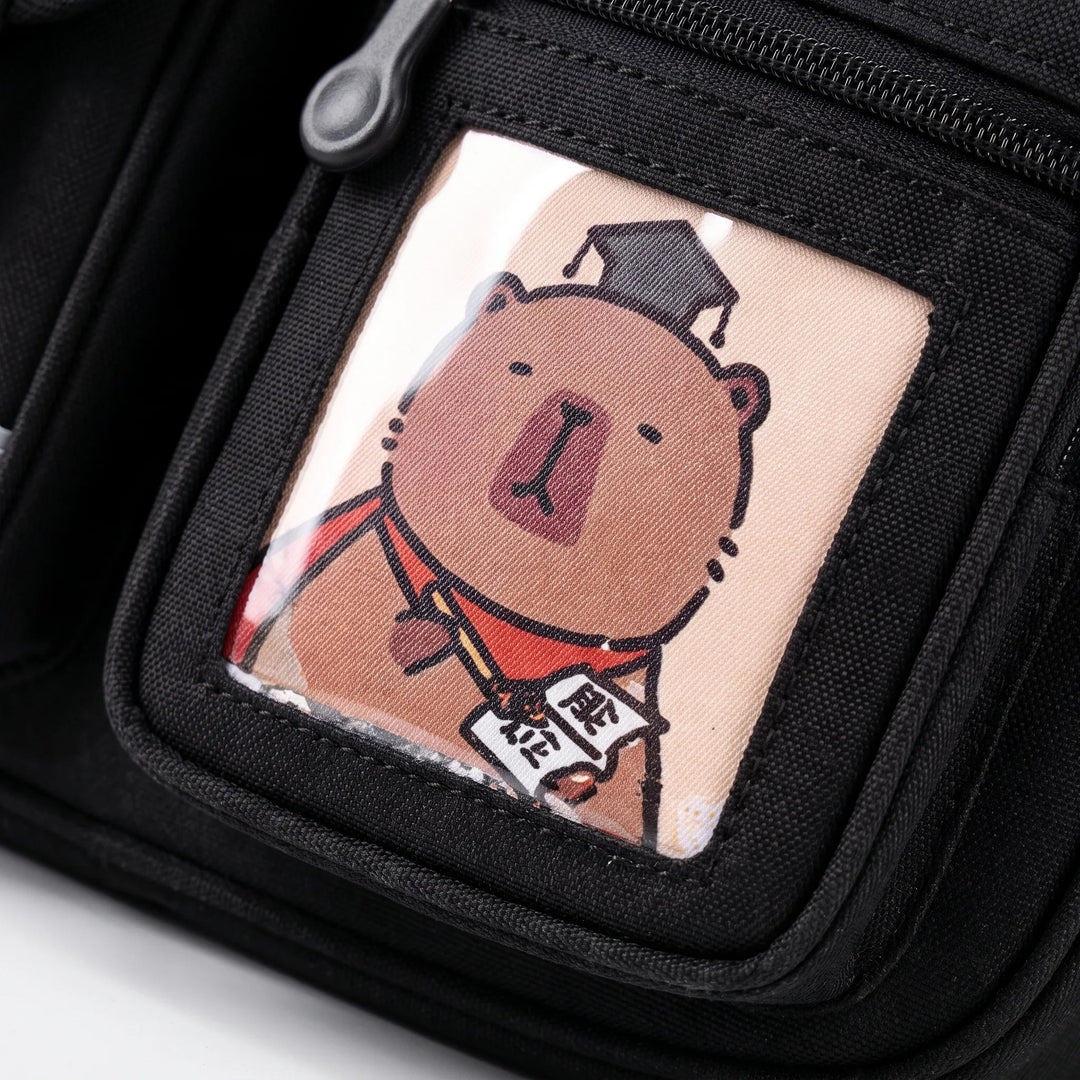 Practical Children's Backpack – Roomy and Adjustable for Comfortable Everyday Life with Capybara Motif 3