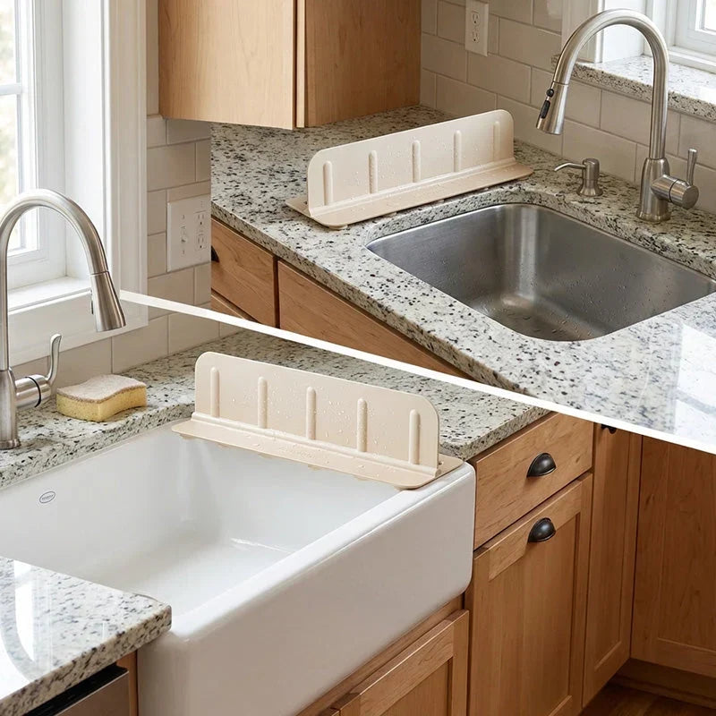 Practical Foldable Sink Splash Protection – With Integrated Storage Area 1