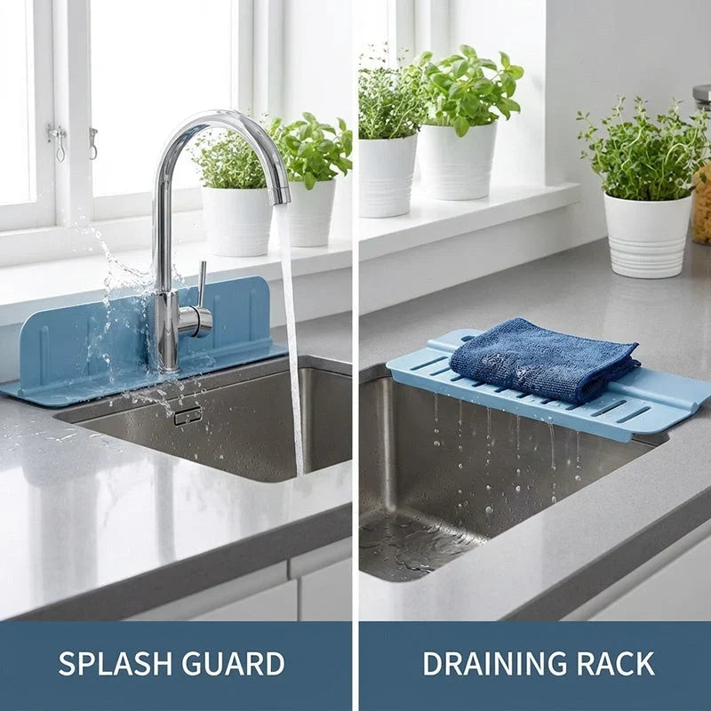 Practical Foldable Sink Splash Protection – With Integrated Storage Area 8