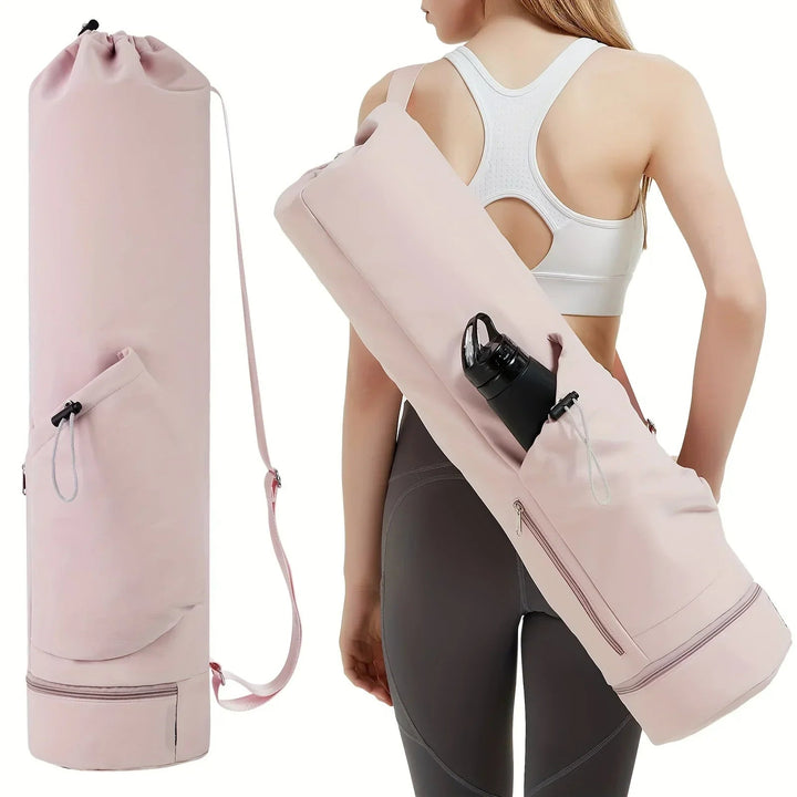 Practical Functional Yoga Mat Bag – With Separate Wet Compartment and Integrated Bottle Holder 3