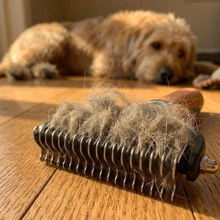 Practical Fur Brush for Dogs – Double-Sided Tool Removes Tangles and Loose Hairs 4