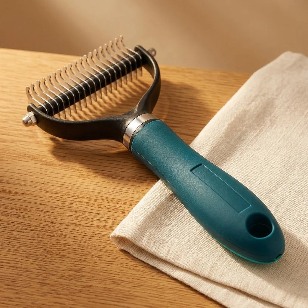 Practical Fur Brush for Dogs – Double-Sided Tool Removes Tangles and Loose Hairs 5