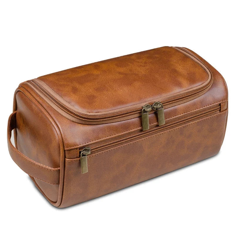 Premium Leather Toiletry Bag – Robust and Water-Repellent Design 5