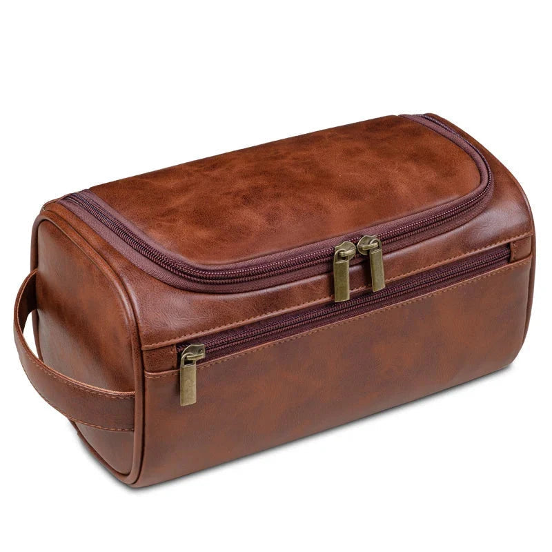 Premium Leather Toiletry Bag – Robust and Water-Repellent Design 7
