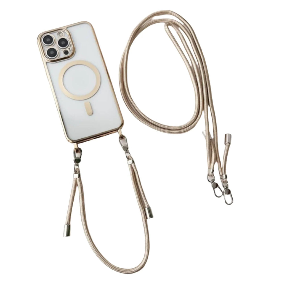 Protective Phone Case with Practical Adjustable Cord – MagSafe-Compatible for iPhone Models 7