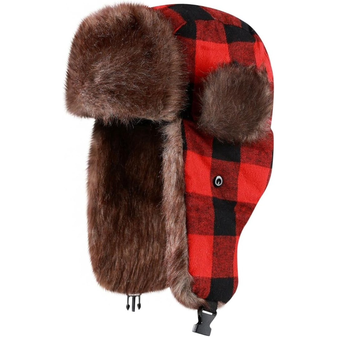 Protective Trapper Winter Hat – With Warm Imitation Fur Lining 3