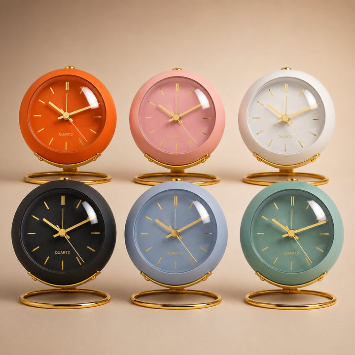 Quiet Analog Alarm Clock – Luminous Hands for Calm Bedroom Nights 1