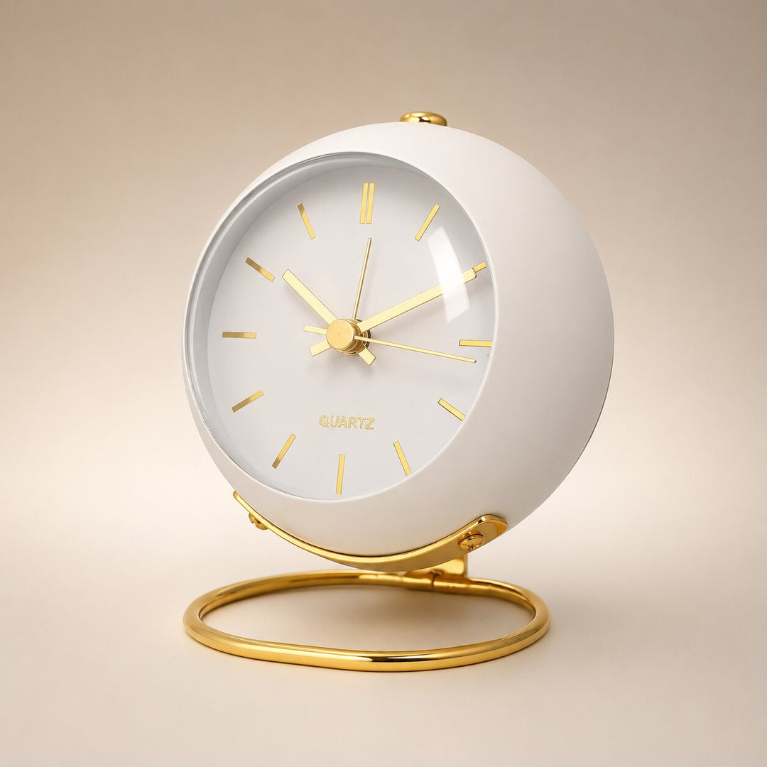 Quiet Analog Alarm Clock – Luminous Hands for Calm Bedroom Nights 5