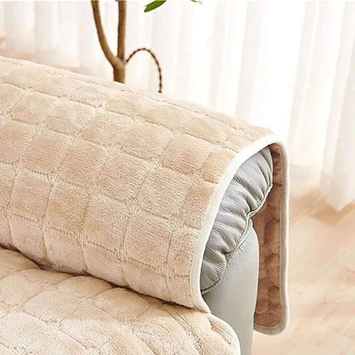 Quilted Armchair Cover – With Side Pocket for Remote Control 8