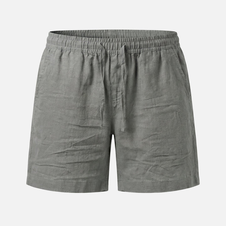 Relaxed Cotton Shorts – Elastic Drawstring Waist for Men