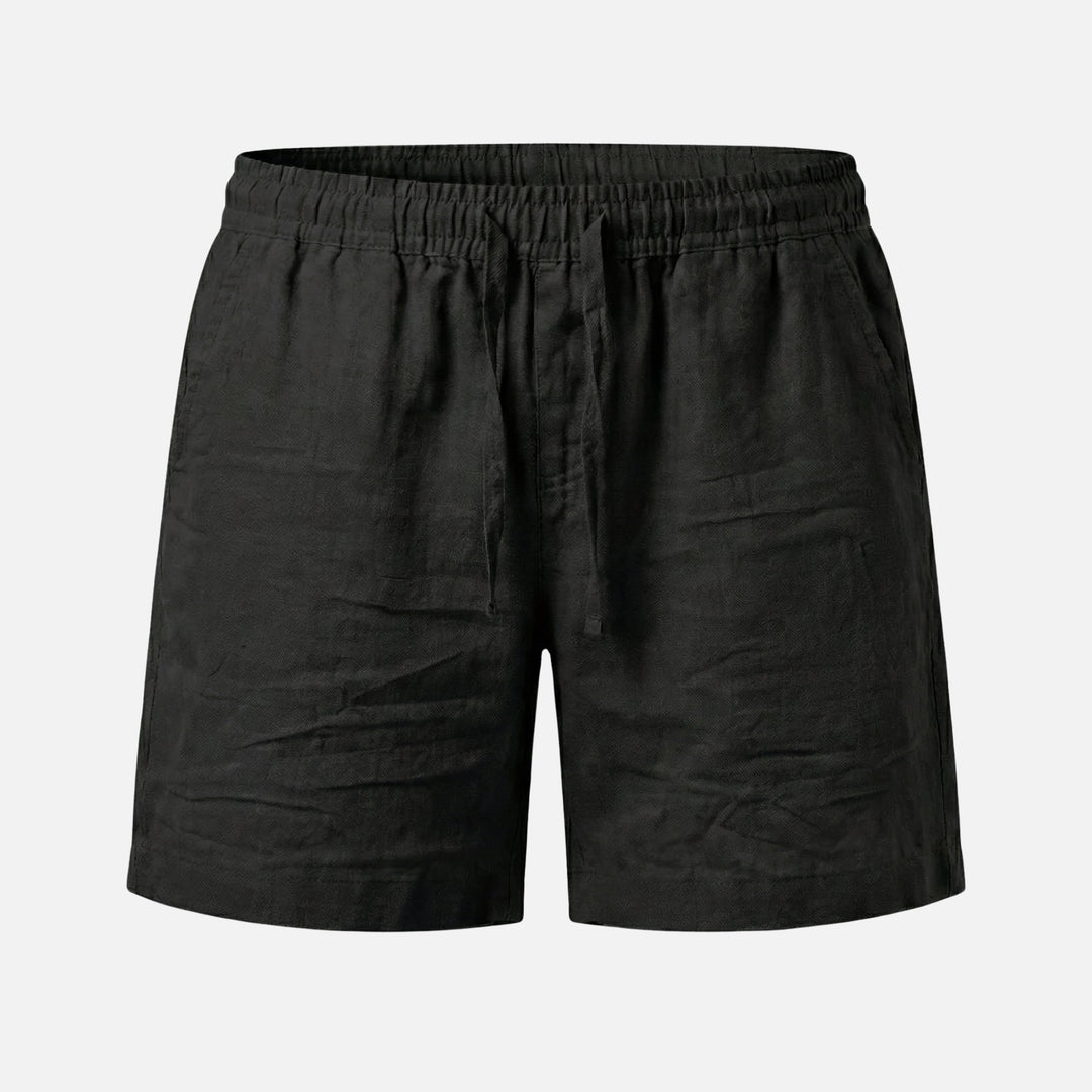 Relaxed Cotton Shorts – Elastic Drawstring Waist for Men