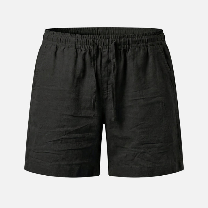 Relaxed Cotton Shorts – Elastic Drawstring Waist for Men
