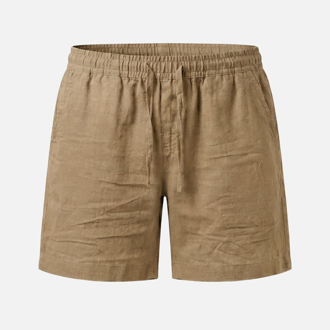 Relaxed Cotton Shorts – Elastic Drawstring Waist for Men