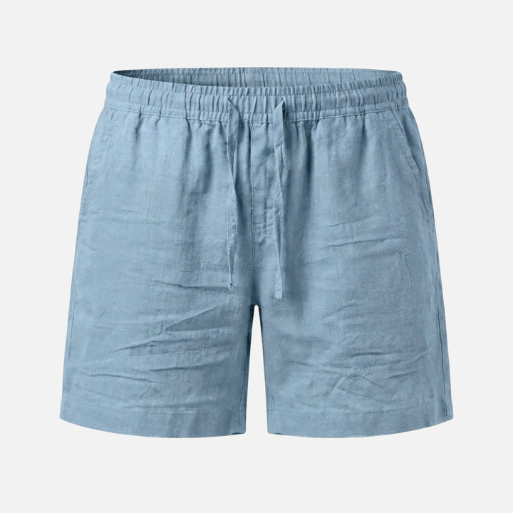 Relaxed Cotton Shorts – Elastic Drawstring Waist for Men