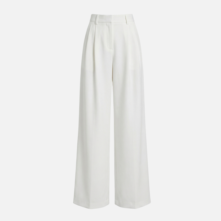 Relaxed Fit Wide Leg Office Pants for Women