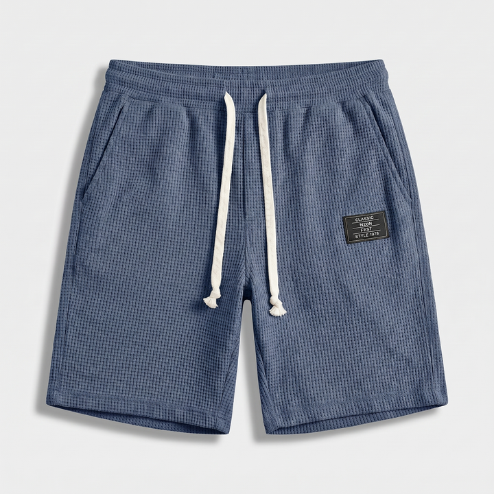 Relaxed Waffle Knit Pull-On Shorts for Men