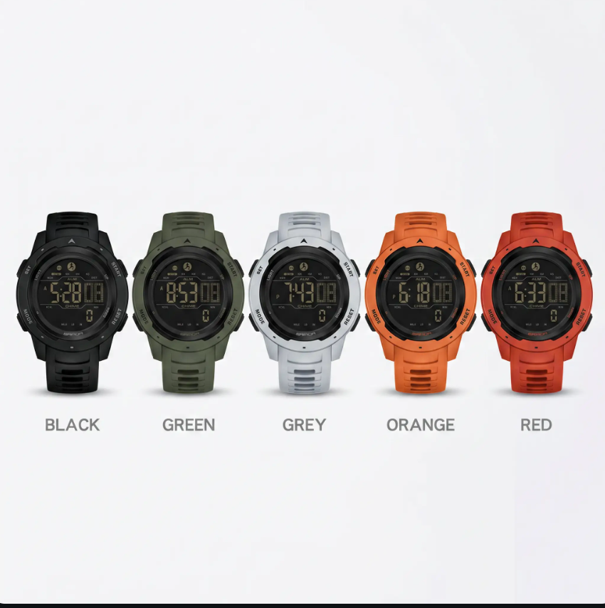 Robust Digital Watch – Waterproof with Integrated Pedometer for Adventure and Everyday Life 1