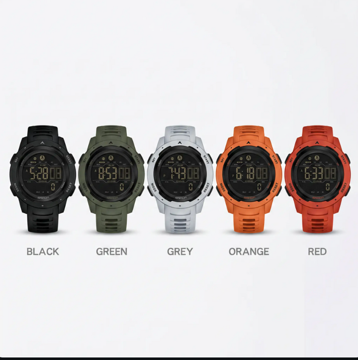 Robust Digital Watch – Waterproof with Integrated Pedometer for Adventure and Everyday Life 1