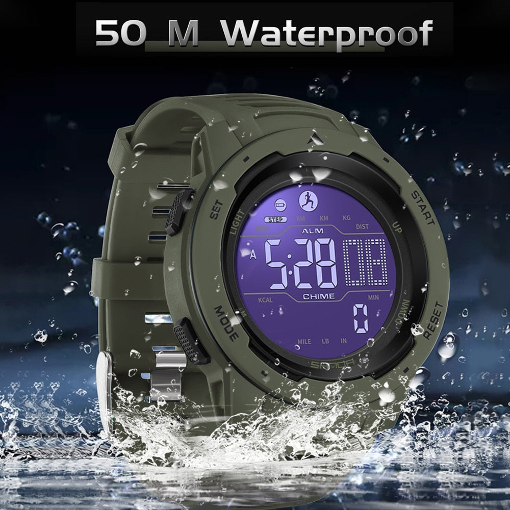 Robust Digital Watch – Waterproof with Integrated Pedometer for Adventure and Everyday Life 5