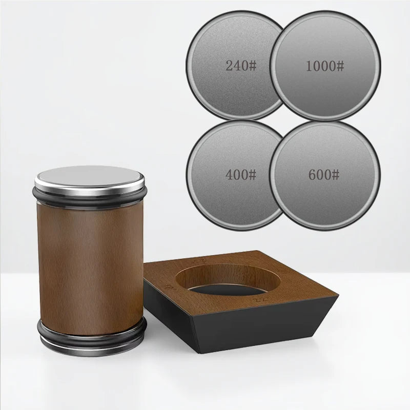 Rolling Knife Sharpener Set – Precise Design with Diamond Sharpener and Wooden Platform 2