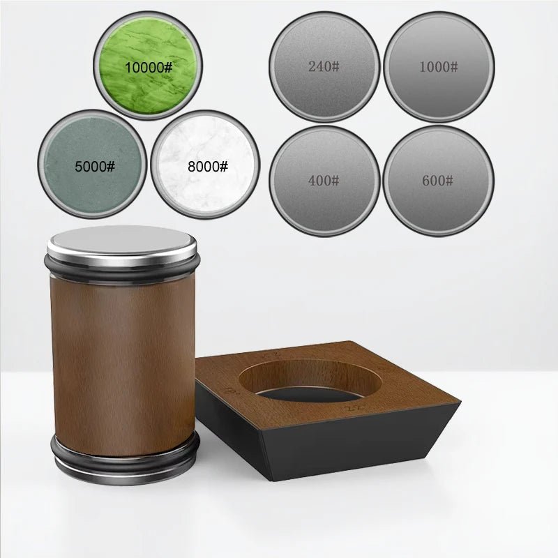 Rolling Knife Sharpener Set – Precise Design with Diamond Sharpener and Wooden Platform 4