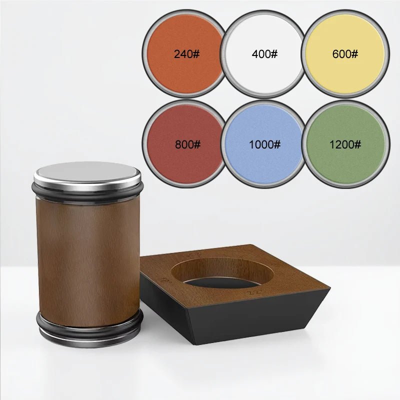 Rolling Knife Sharpener Set – Precise Design with Diamond Sharpener and Wooden Platform 7