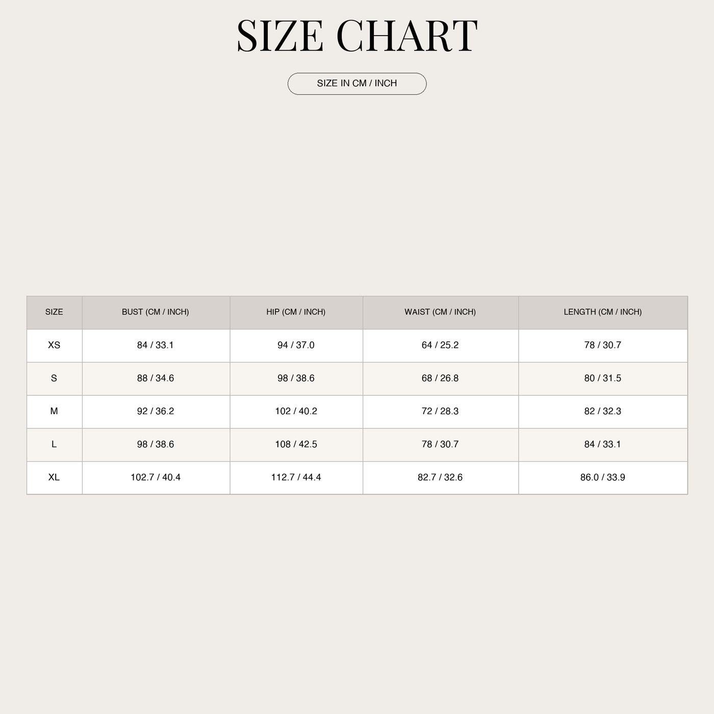 Satin Fit & Flare Cowl Neck Mini Dress for Women size chart