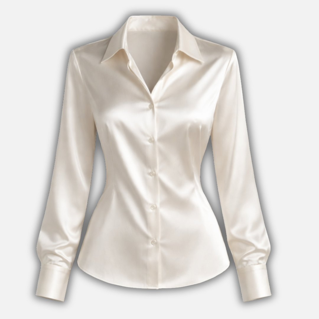 Satin finish Blouse with Long Sleeves for Women