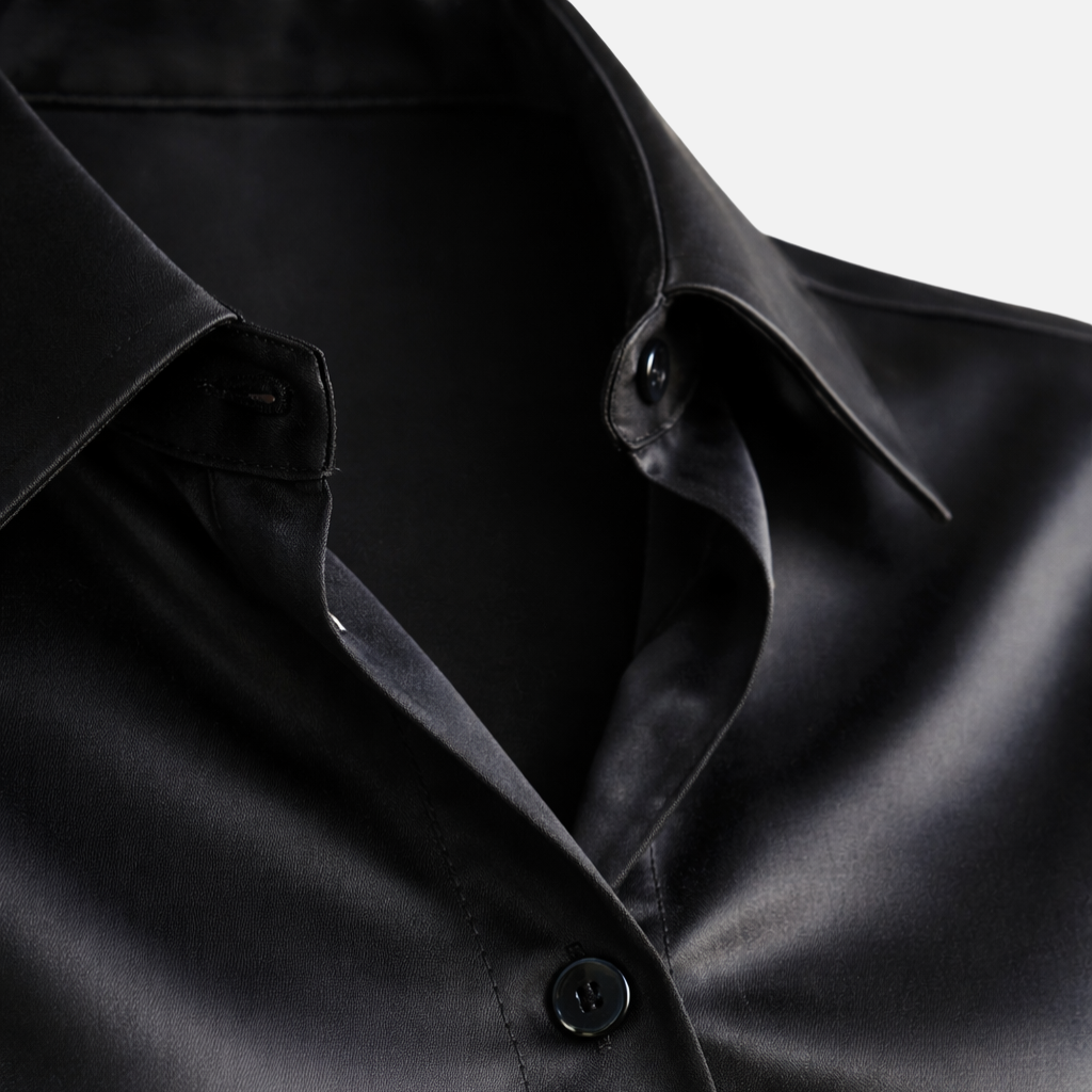 Satin finish Blouse with Long Sleeves for Women