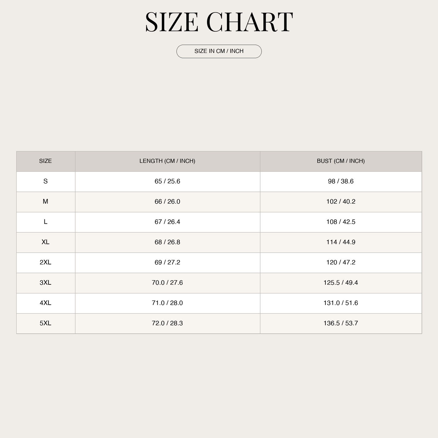 Women's Blouse – Vintage Bohemian, Relaxed Fit, Pointed Collar size chart