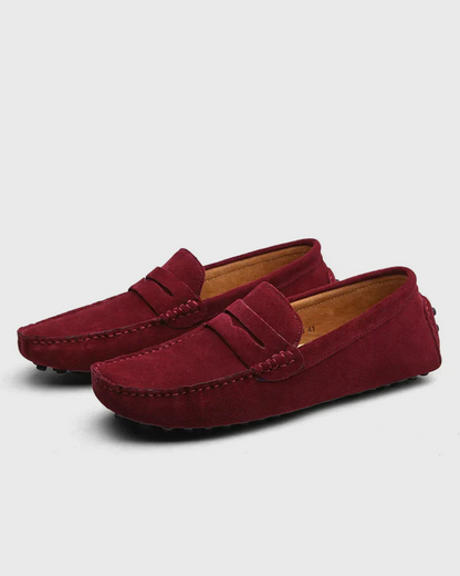 Cecole | Men’s Elegant Suede Loafers with Soft Interior