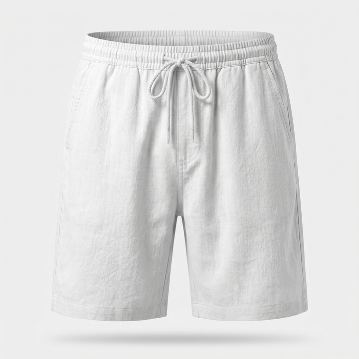 Shorts, Relaxed Fit Linen Capri Pants for Everyday Wear for Men