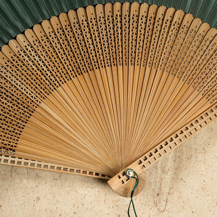 Silk and Bamboo Folding Fan – Handheld Fan for Warm Days 20
