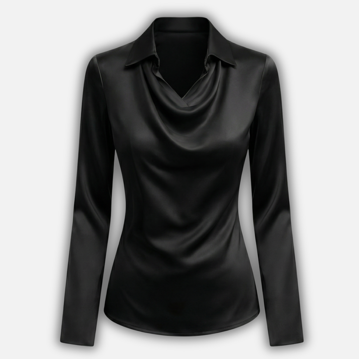 Slim Fit Blouse with Long Sleeves for Women