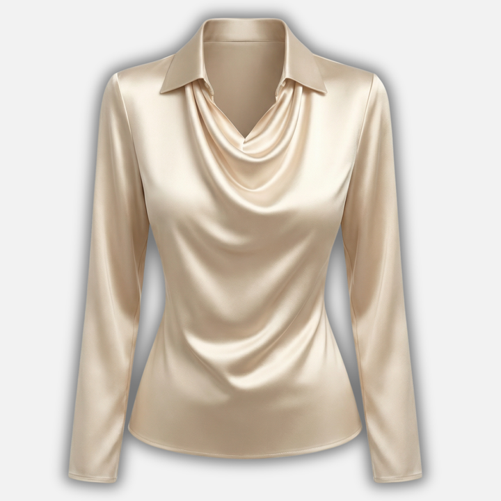 Slim Fit Blouse with Long Sleeves for Women