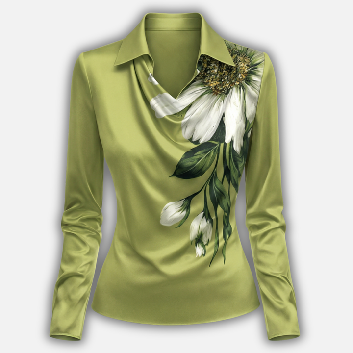 Slim Fit Blouse with Long Sleeves for Women