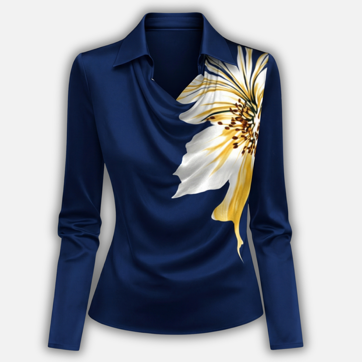 Slim Fit Blouse with Long Sleeves for Women
