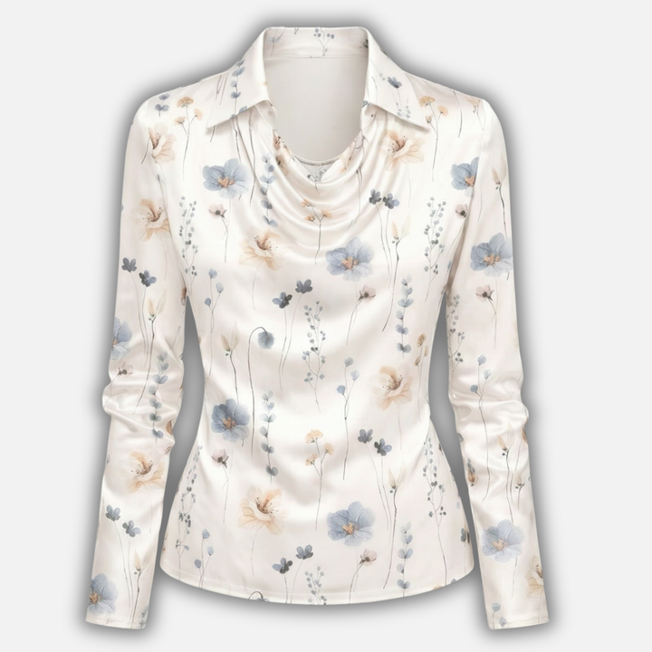 Slim Fit Blouse with Long Sleeves for Women