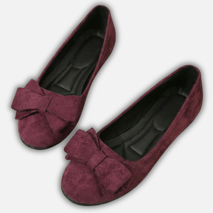Slip-On Summer Loafers with Decorative Bow for Women