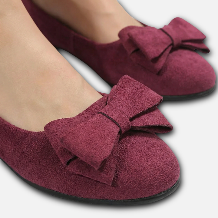 Slip-On Summer Loafers with Decorative Bow for Women