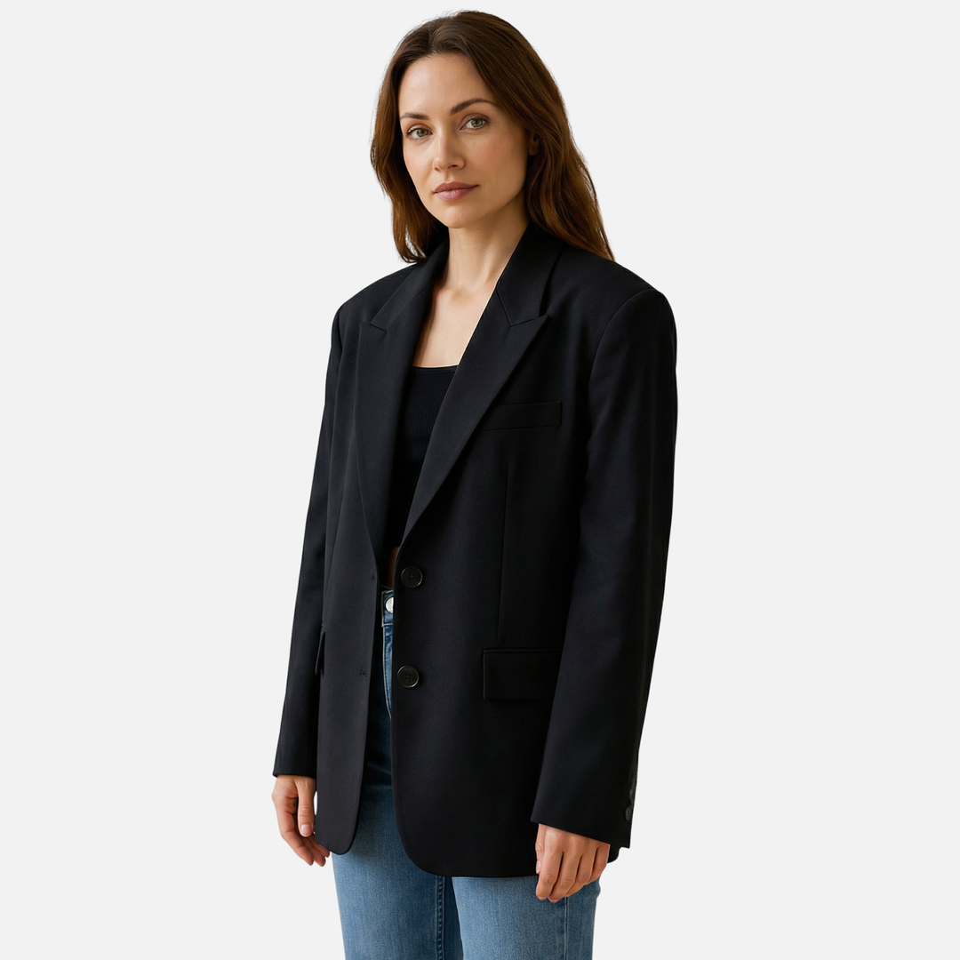 Casual Tailored Blazer Relazed Fit – Two-Button Front for Women