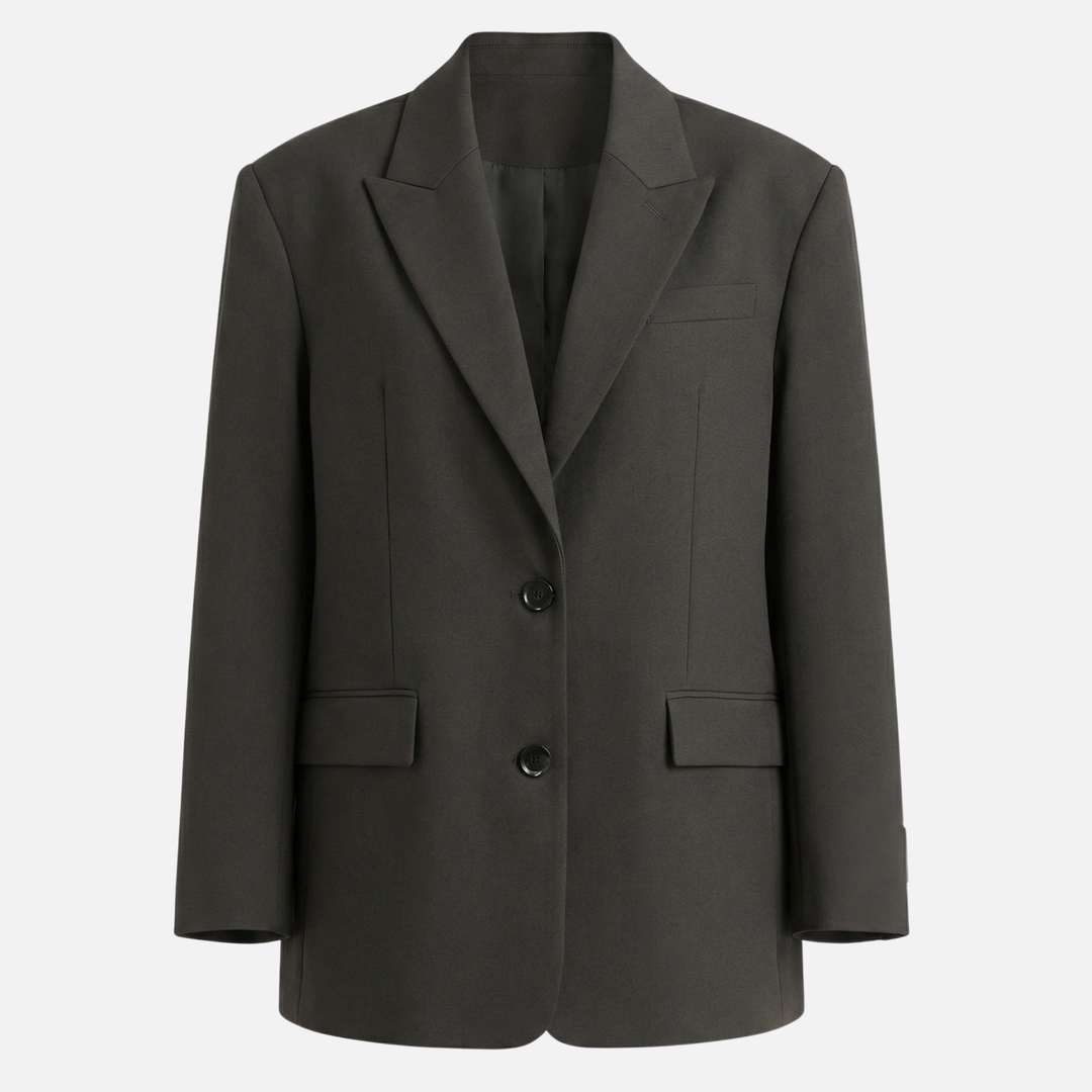 Casual Tailored Blazer Relazed Fit – Two-Button Front for Women