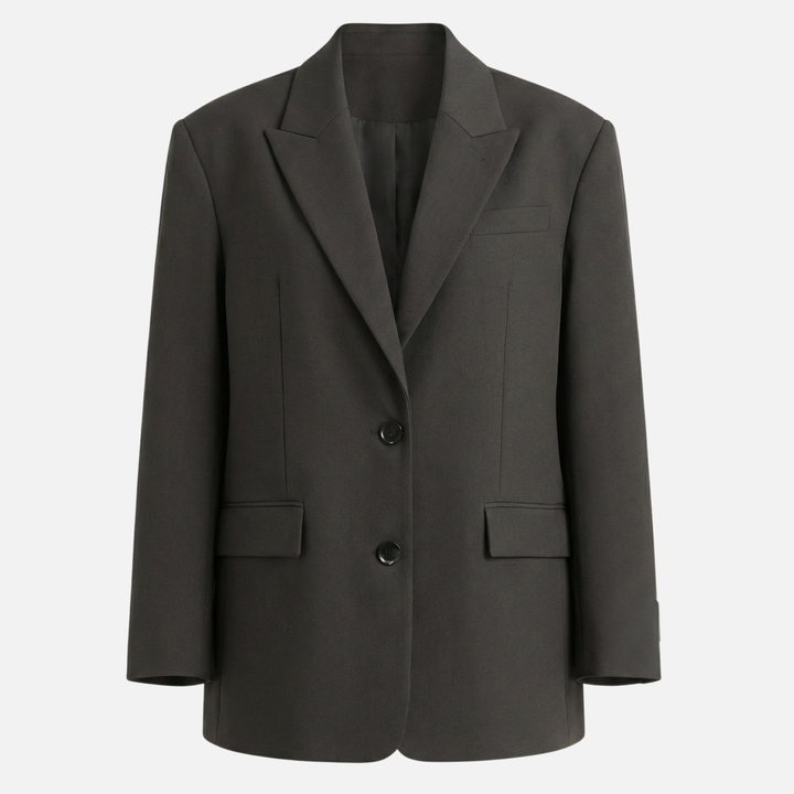 Casual Tailored Blazer Relazed Fit – Two-Button Front for Women