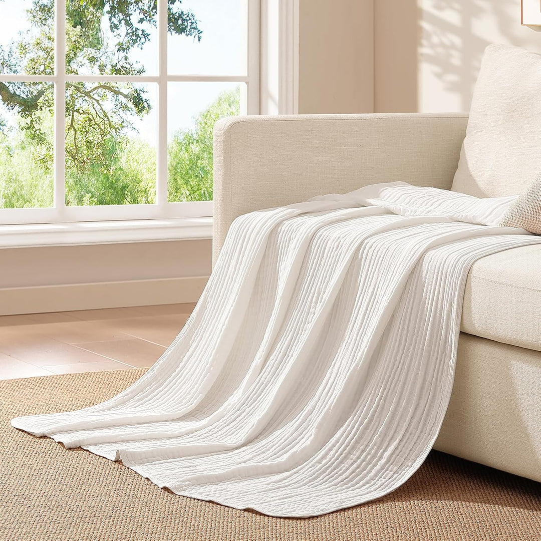 Soft Cotton Muslin Blanket – Breathable Home Comfort in Three Sizes 6