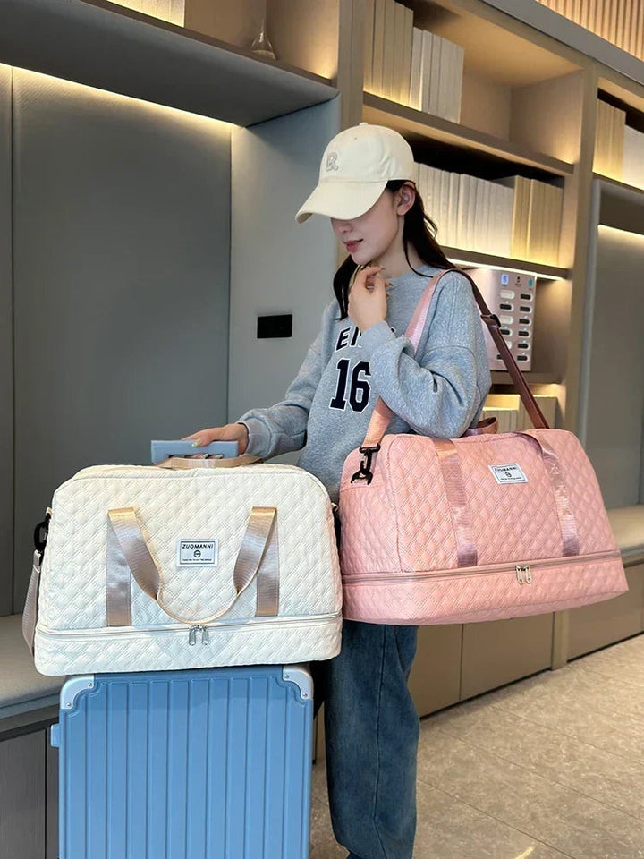 Spacious Water-Repellent Travel Bag – With Shoe Compartment and Wet Compartment 1