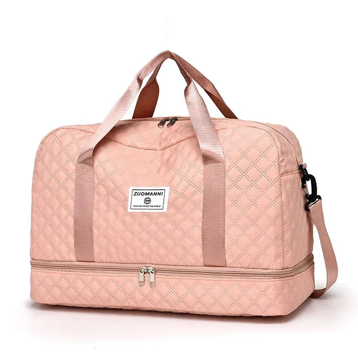Spacious Water-Repellent Travel Bag – With Shoe Compartment and Wet Compartment 17