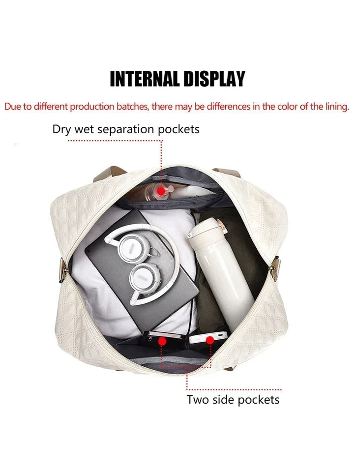 Spacious Water-Repellent Travel Bag – With Shoe Compartment and Wet Compartment 2