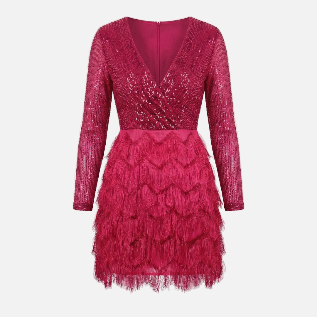 Sparkly_Sequin_Mini_Dress_with_Layered_Fringe_for_Women_1