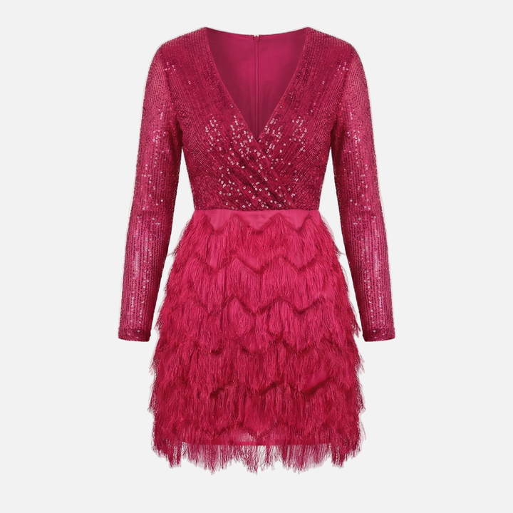 Sparkly_Sequin_Mini_Dress_with_Layered_Fringe_for_Women_1
