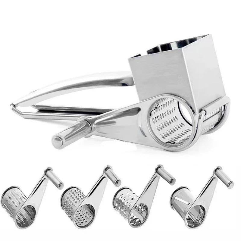 Stainless Steel Practical Rotation Cheese Grater – Made for Fast and Simple Food Preparation 2